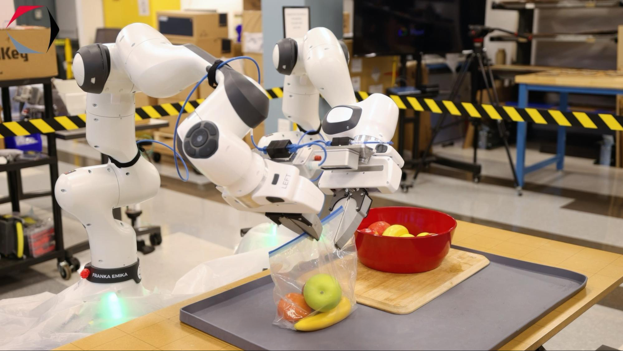 image of robot closing bag with fruit